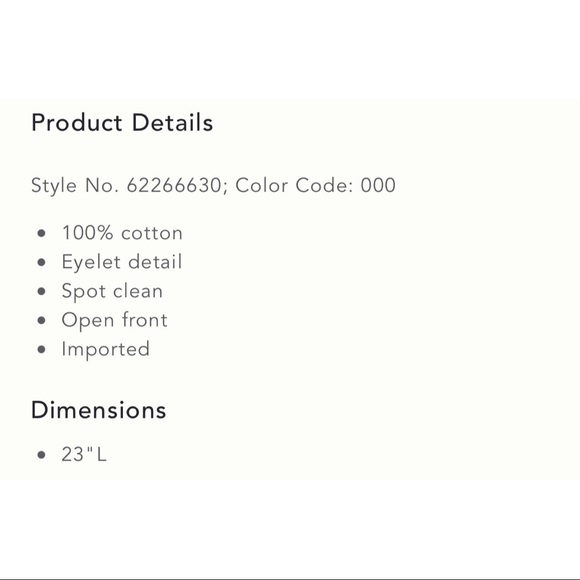 Anthropologie Cropped Eyelet Cardigan NWT - One Size Fits All - Picture 9 of 10